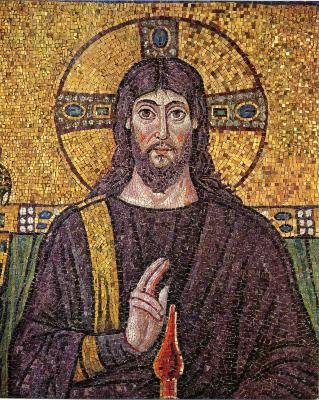 Picture of Jesus of Nazareth (6th Century Mosaic)  
